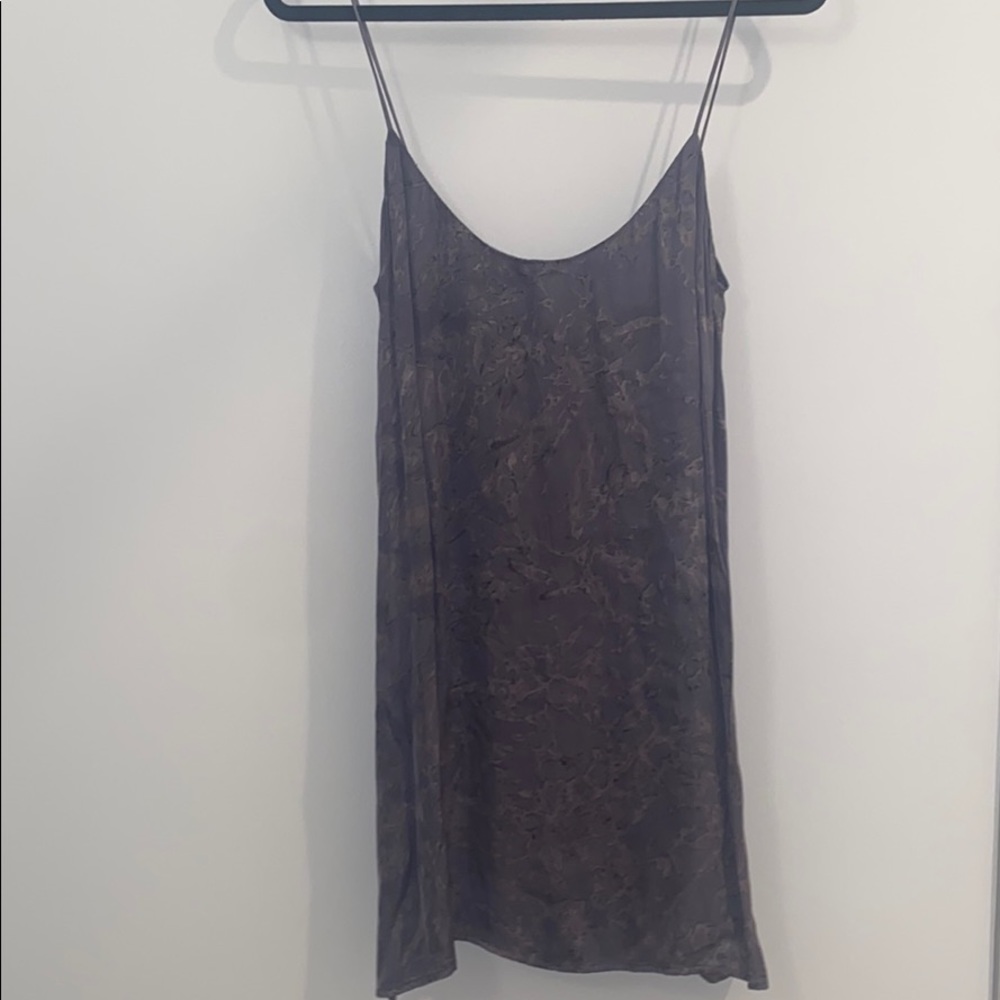 Blue life purple marbles mini dress